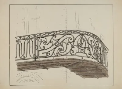 Wrought Iron Balcony Rail 6