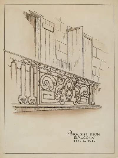 Wrought Iron Balcony Rail