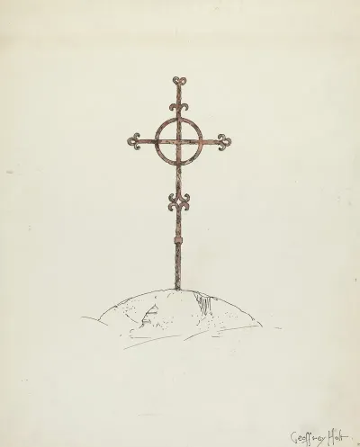 Wrought Iron Cross 3