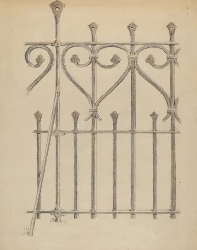 Wrought Iron Fence 2