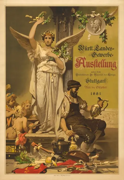 Wurttembergische Landes Gewerbe Ausstellung Stuttgart Mai Bis Oktober 1881