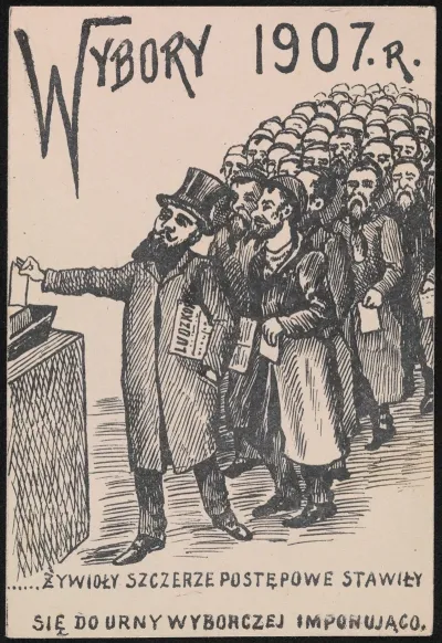 Wybory 1907 R Zywioly Szczerze Postepowe Stawily Sie Do Urny Wyborczej Imponujaco