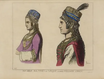 Xvi Siecle Sultanes De Turquie Dapres Melchior Lorich