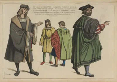 Xvie Siecle Commencement Noblesse De France Et Ditalie 1 Gentilhomme Francais Epoque Du Roi Louis Xii