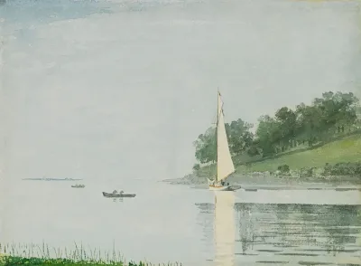 Yacht In A Cove Gloucester