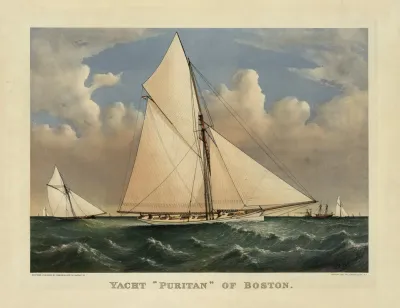 Yacht Puritan Of Boston