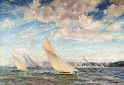 Yacht Racing In The Solent