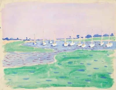 Yachts In Bosham Harbour