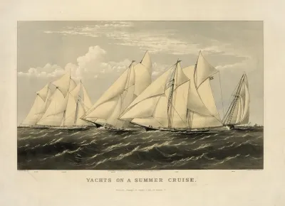 Yachts On A Summer Cruise