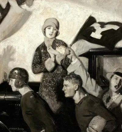 Yale Victory Fisher Body Ad Illustration