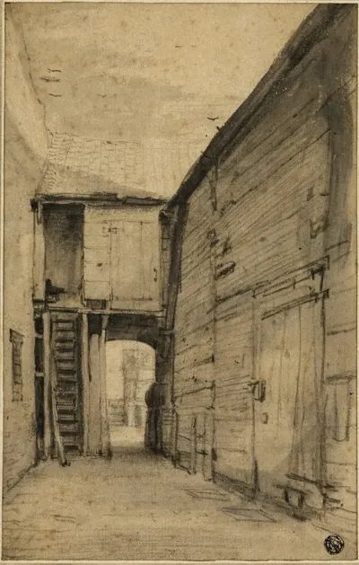Yard Of An Old House