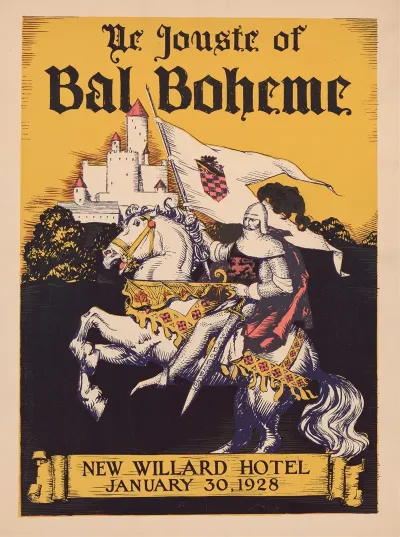 Ye Jouste Of Bal Boheme New Willard Hotel