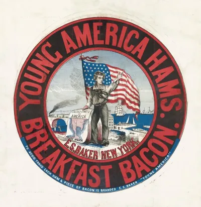 Young America Hams And Breakfast Bacon E S Baker New York