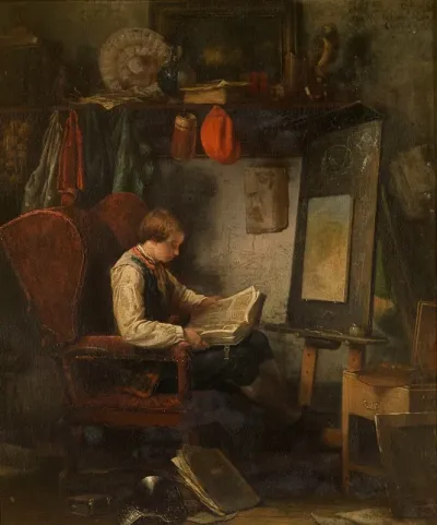 Young Artist In A Studio