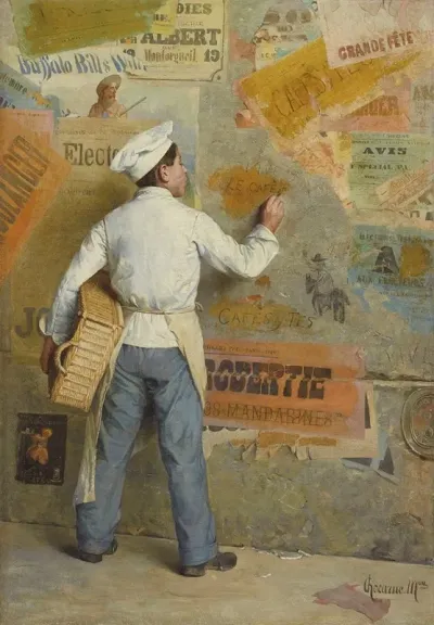 Young Baker Demonstrating His Political Opinions Episode Du Boulangisme