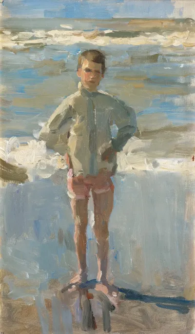 Young Boy On A Beach