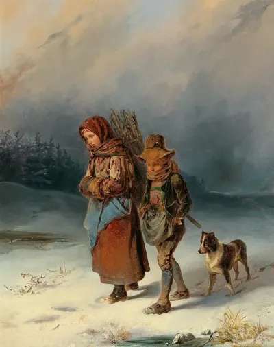 Young Brushwood Gatherers