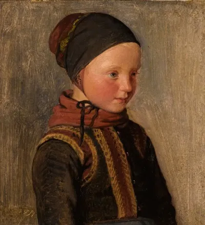 Young Child In Traditional Costumes