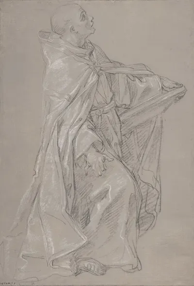 Young Cleric In A Cope Holding A Book