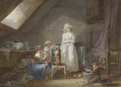 Young French Marquise In Exile In Lausanne