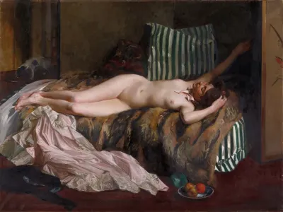 Young Girl After A Masked Ball La Petite Masque