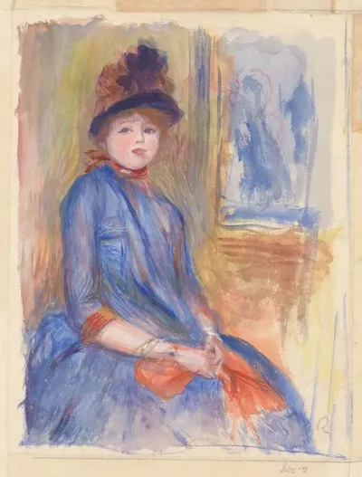 Young Girl In A Blue Dress 2