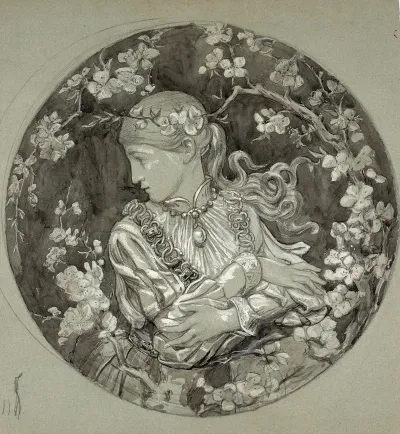 Young Girl In Profile 2