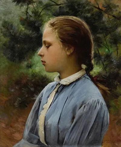 Young Girl Of Auvers Sur Oise