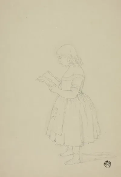 Young Girl Reading 4
