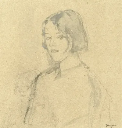 Young Girl With Bobbed Hair