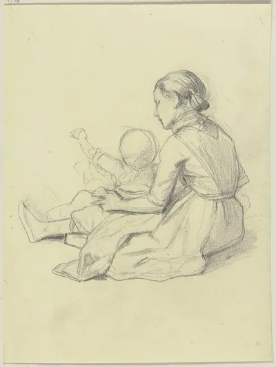 Young Girl With Child