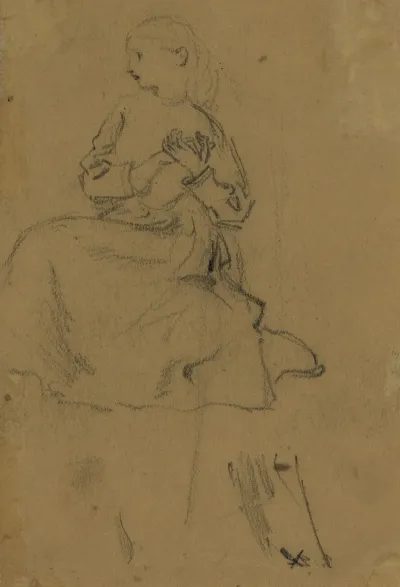 Young Girl With Clasped Hands
