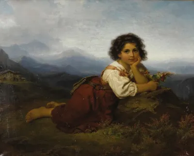 Young Girl With Flower