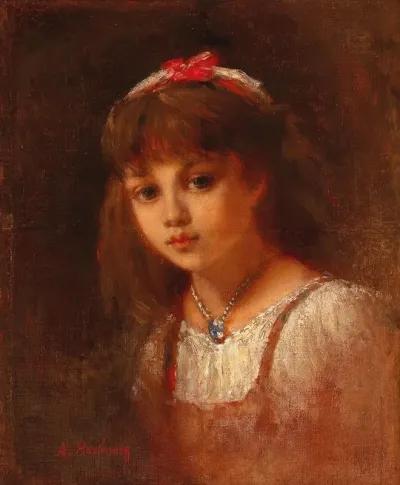 Young Girl With Rock Crystal Jewellery
