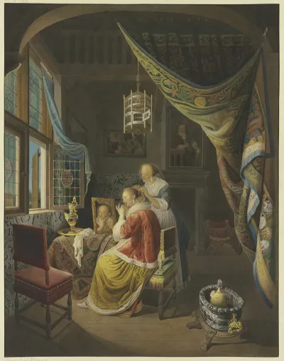 Young Lady At Her Toilette