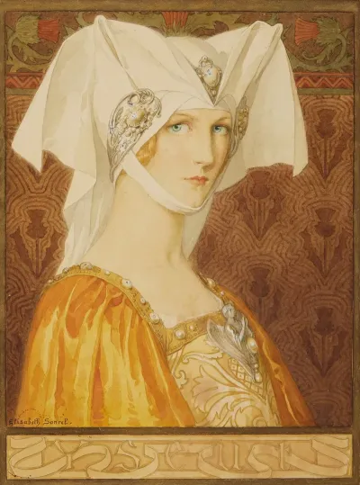 Young Lady In Orange