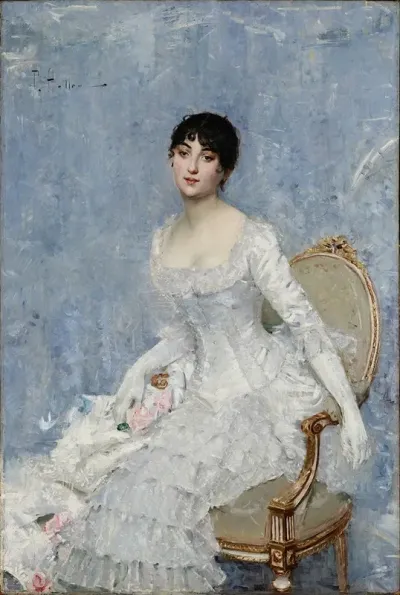 Young Lady In White