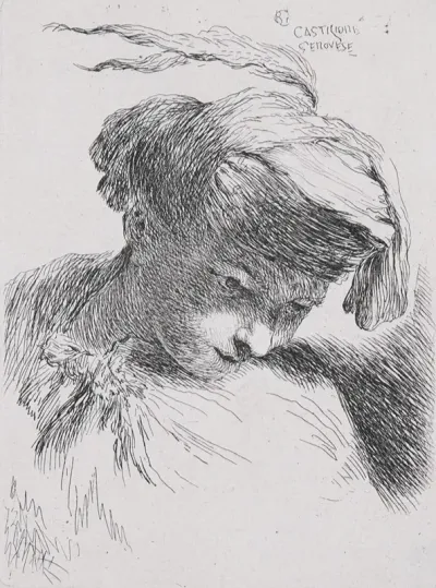 Young Man Looking Down