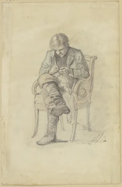 Young Man On A Chair