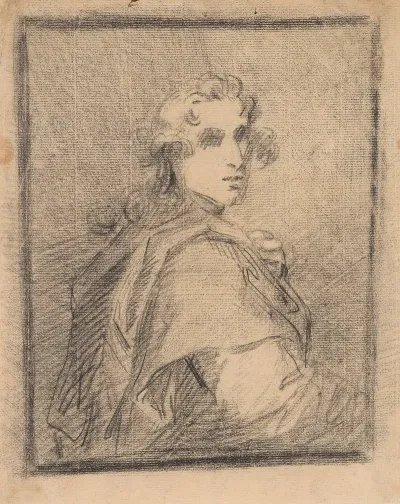 Young Man Seated In Robes