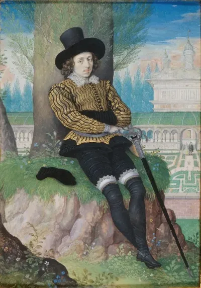 Young Man Seated Under A Tree