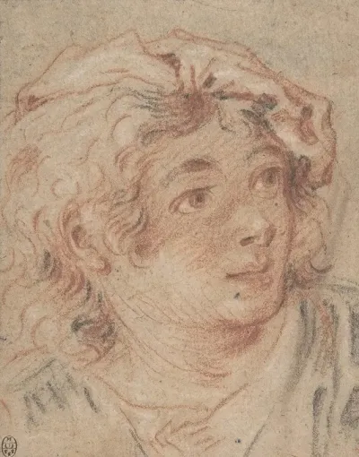 Young Man Wearing A Beret