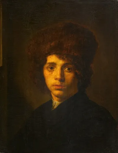 Young Man With A Fur Hat