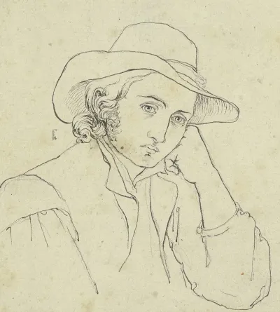 Young Man With Floppy Hat