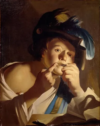 Young Man With Jews Harp