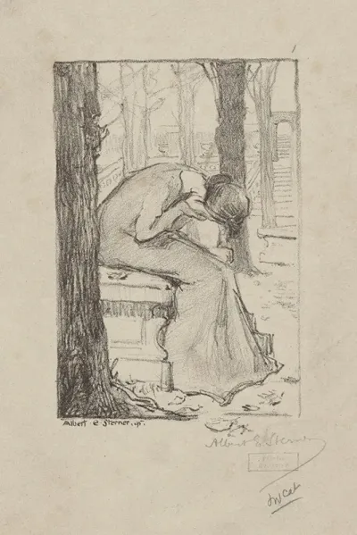Young Woman Bending Forward