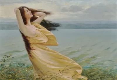 Young Woman By The Water
