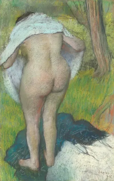 Young Woman Dressing Herself