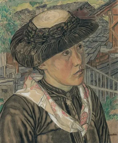 Young Woman From The Valais
