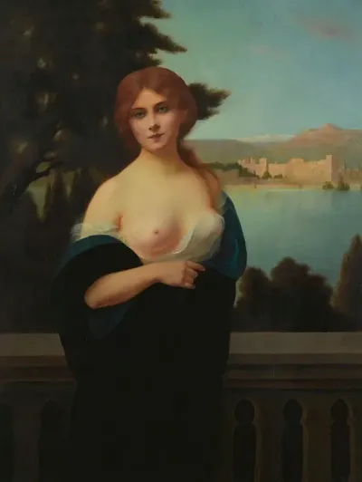 Young Woman In A Landscape